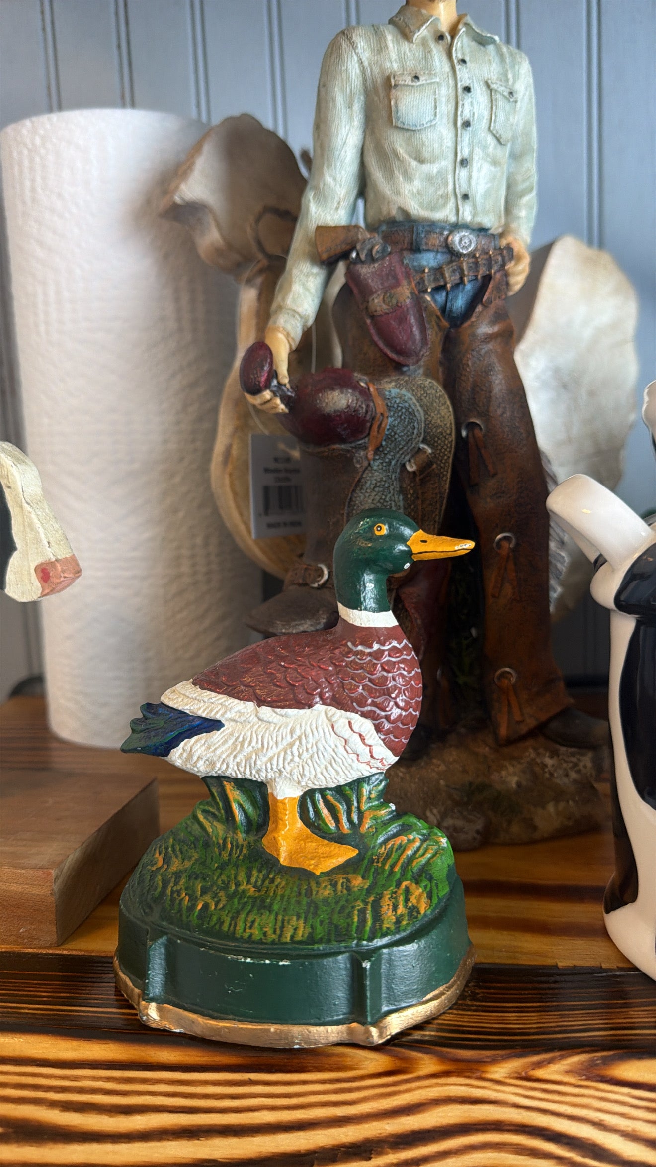 Cast Iron Mallard Door Stopper/ Book end