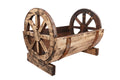 Half Barrel Wooden Storage Rack