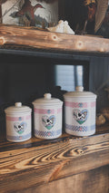 Old Fashion Cow Canisters- Set Of 3
