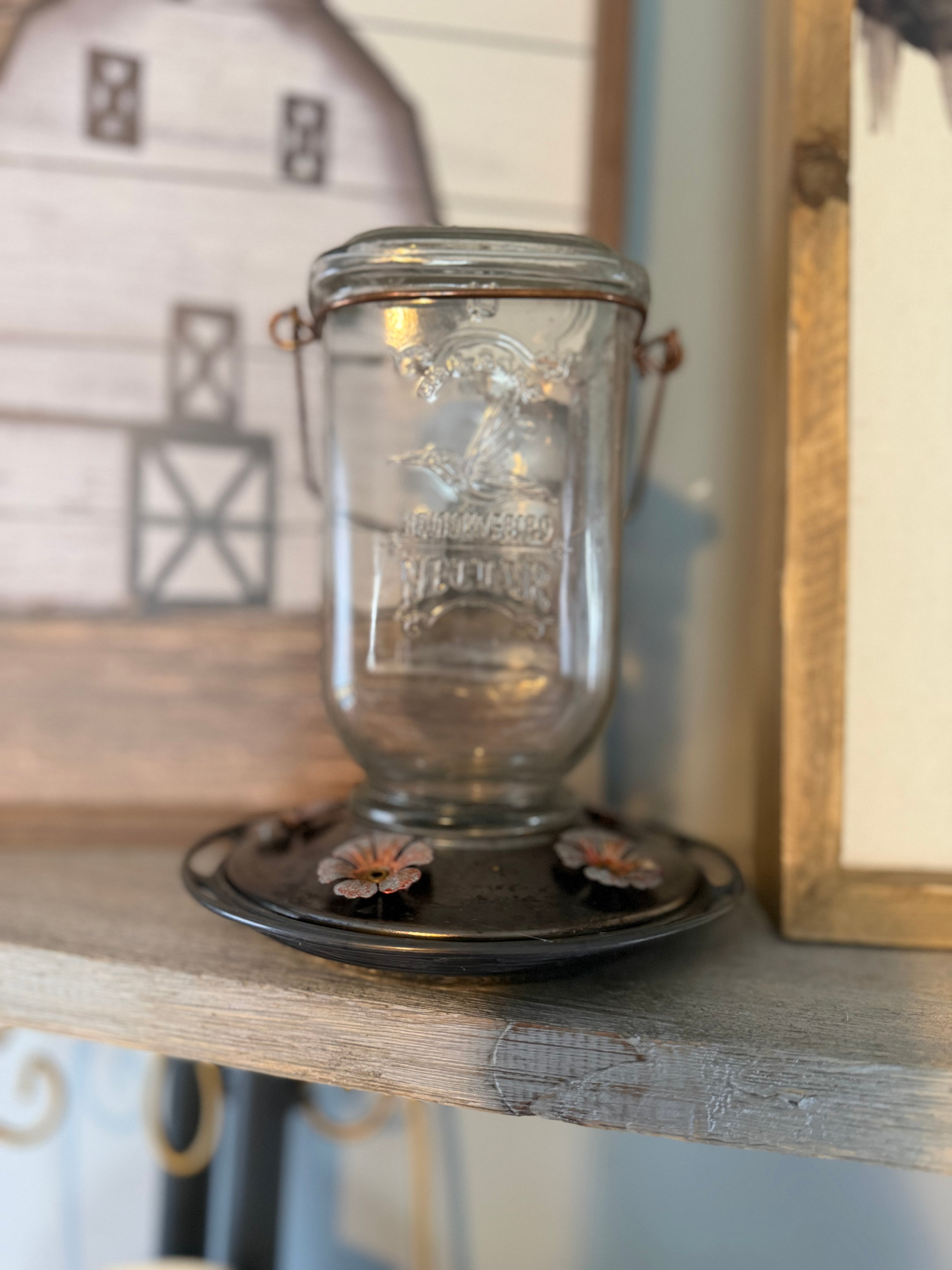 Vintage Humming Bird Feeder