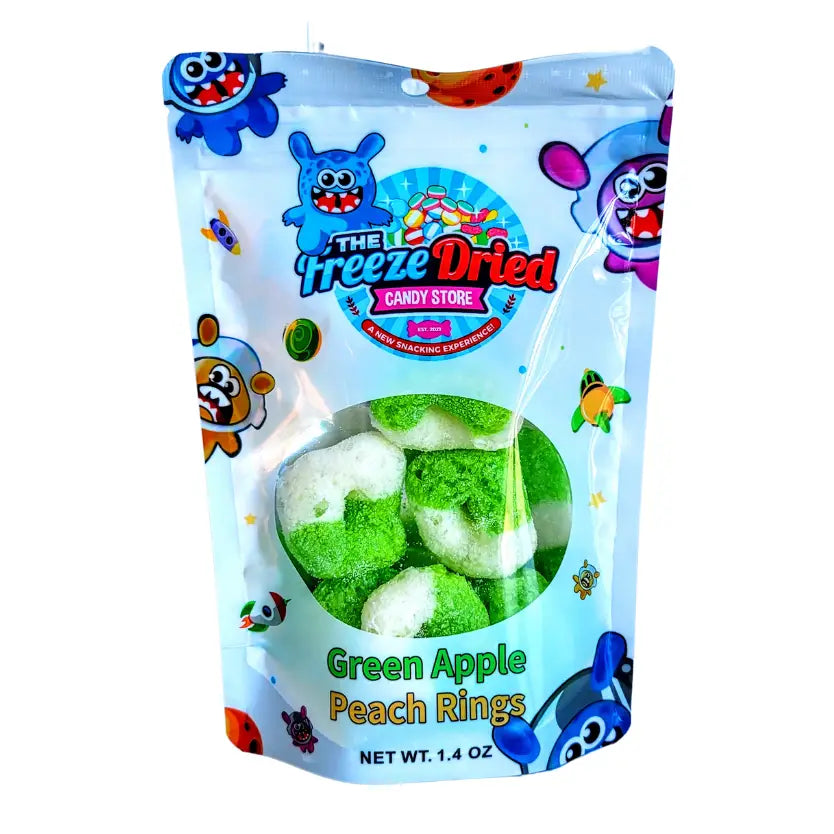 Freeze Dried Green Apple Peach Rings