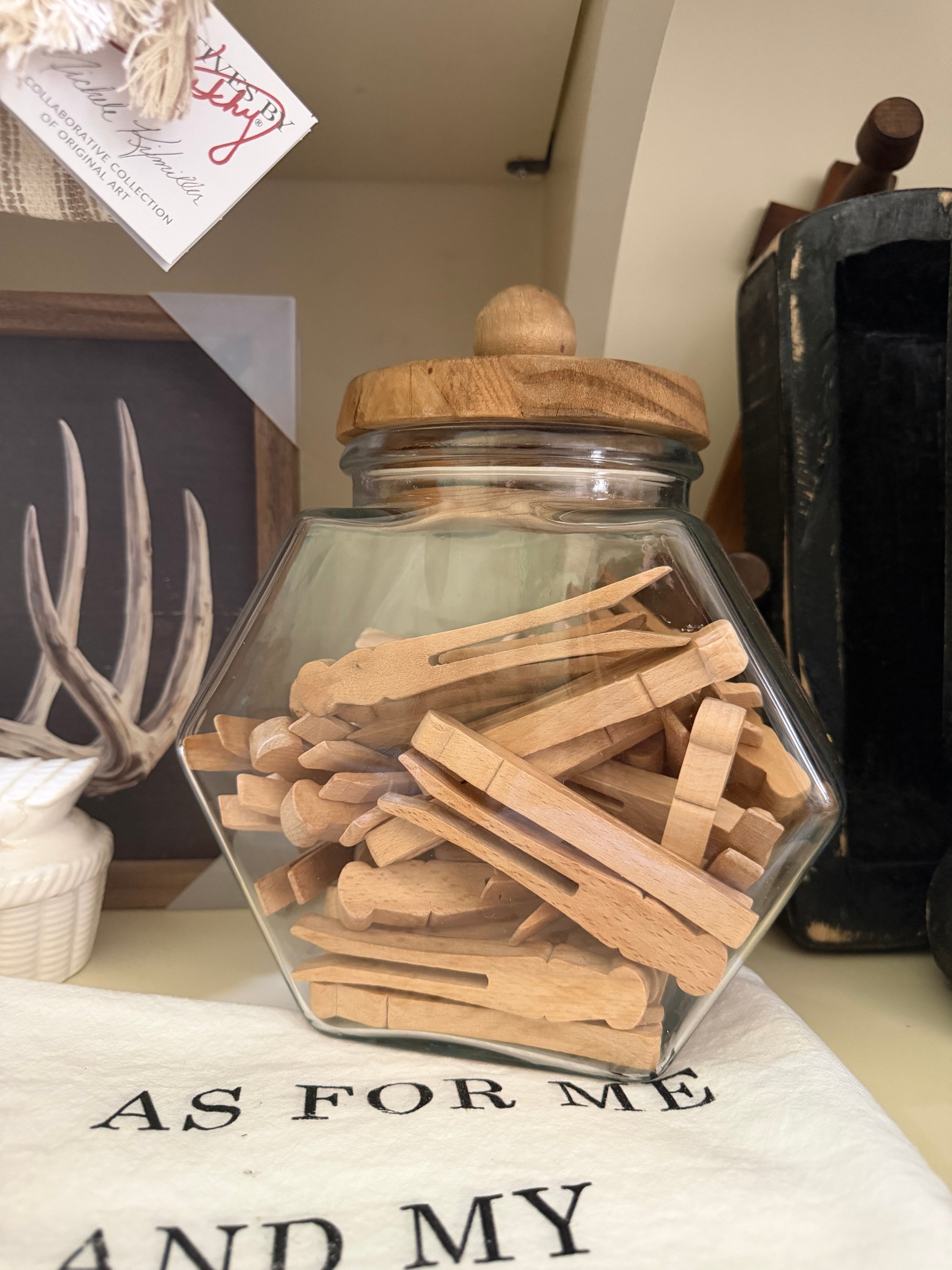 Jar Of Clothes Pins