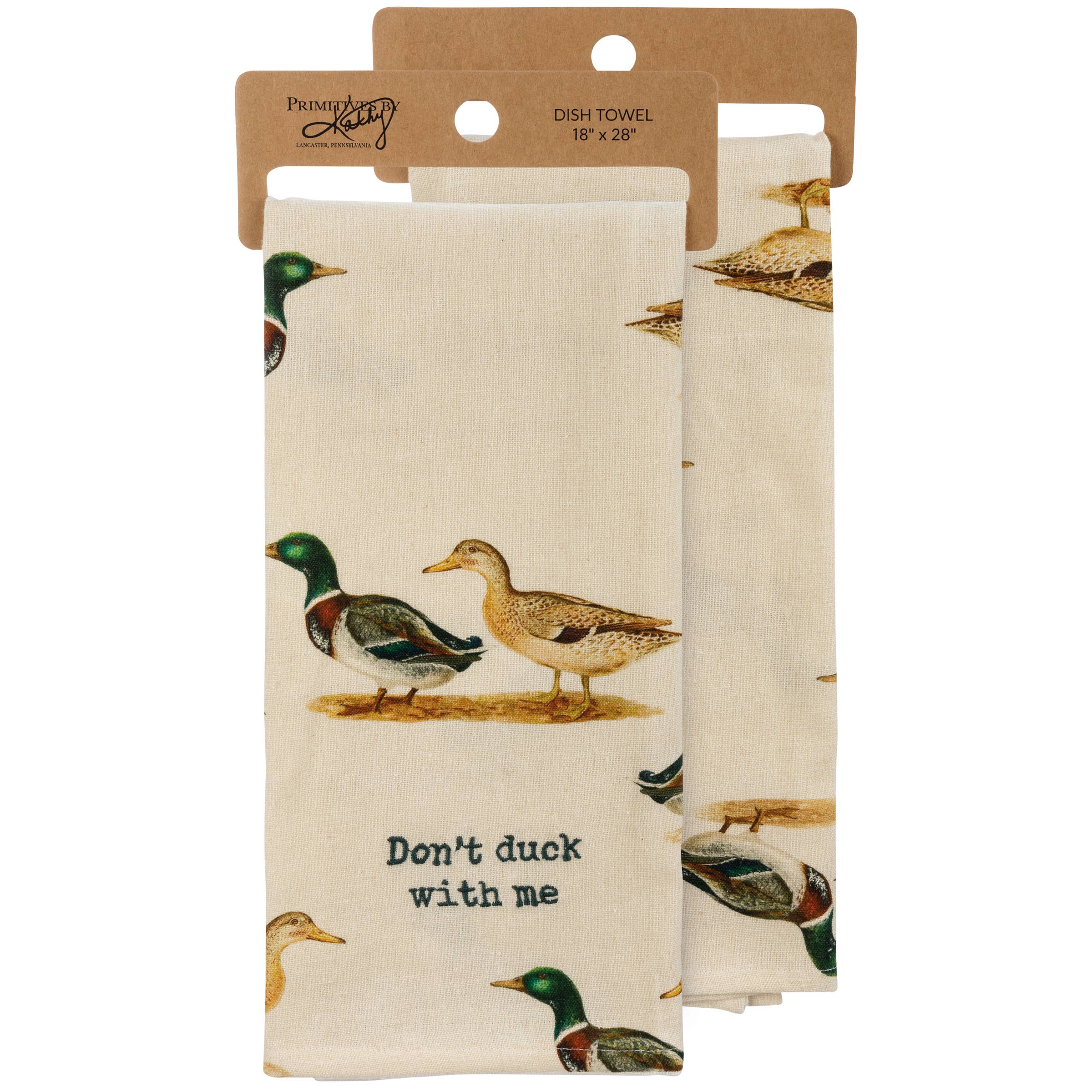 Don't Duck With Me Kitchen Towel
