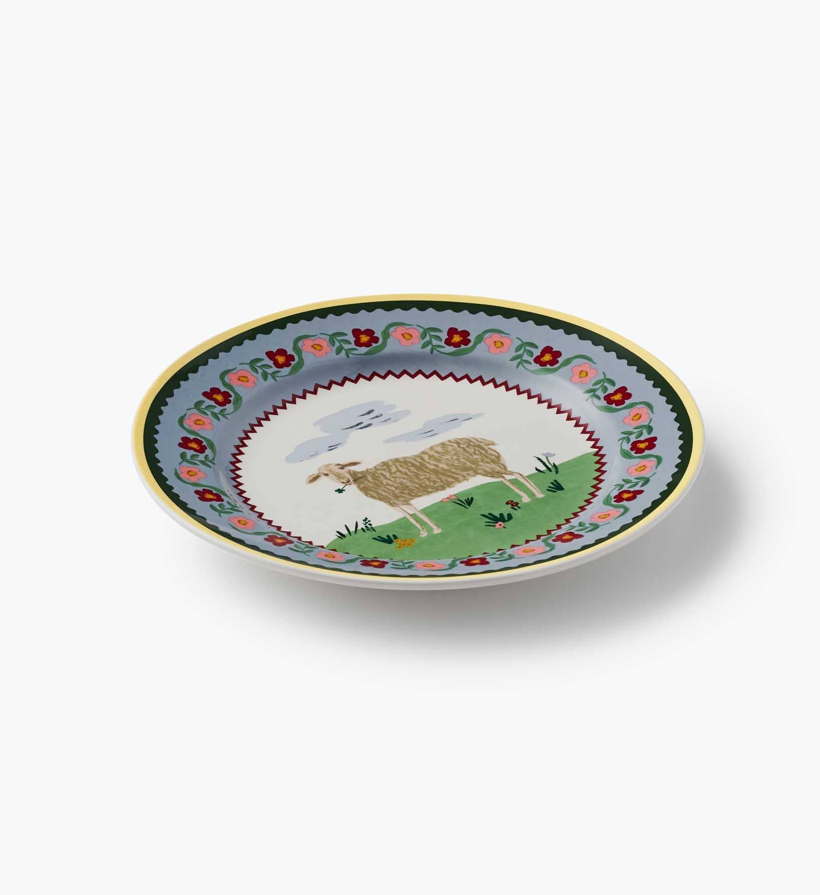 Home Sweet Home Porcelain Dessert Plate Set