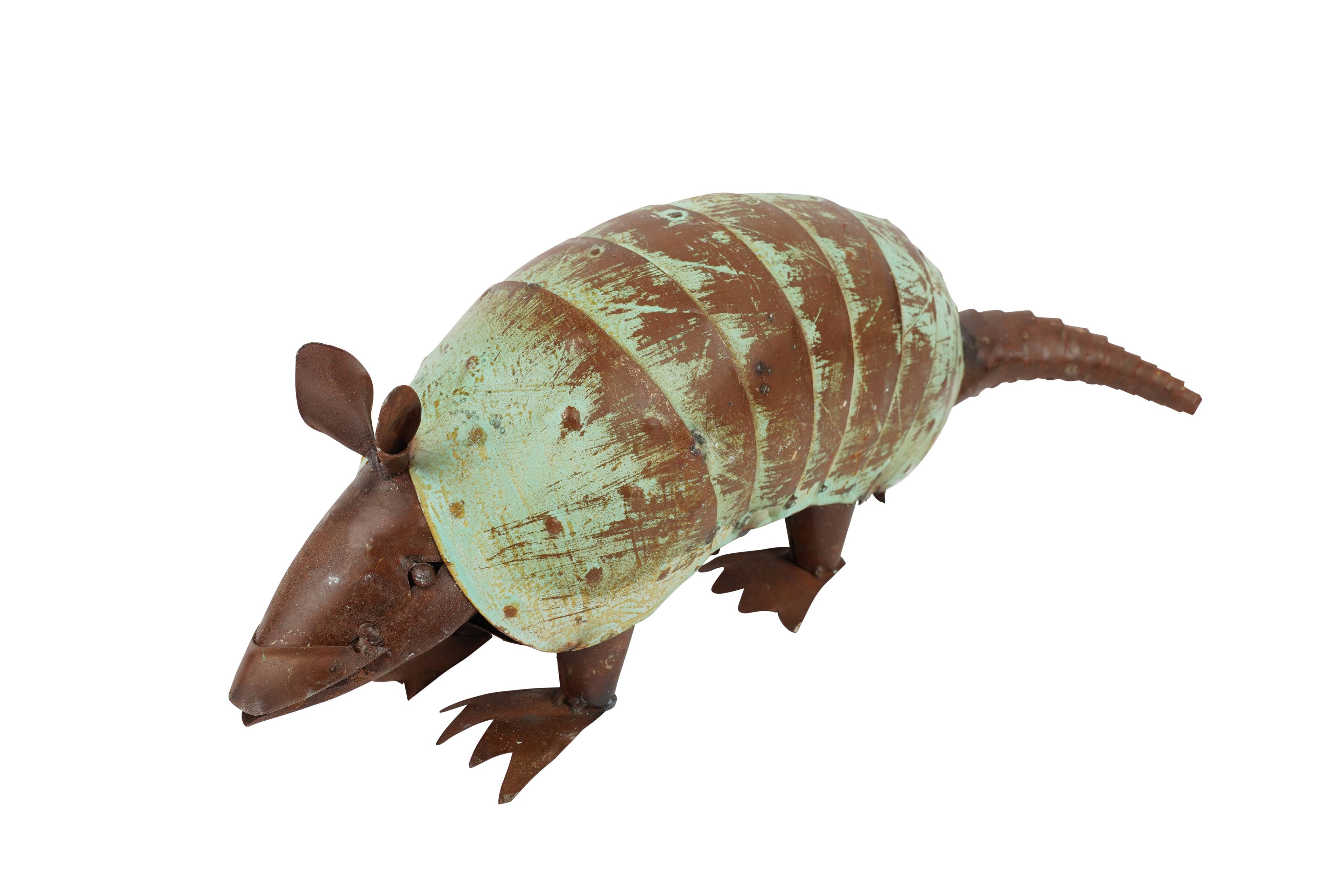 Farmhouse Garden Metal Armadillo