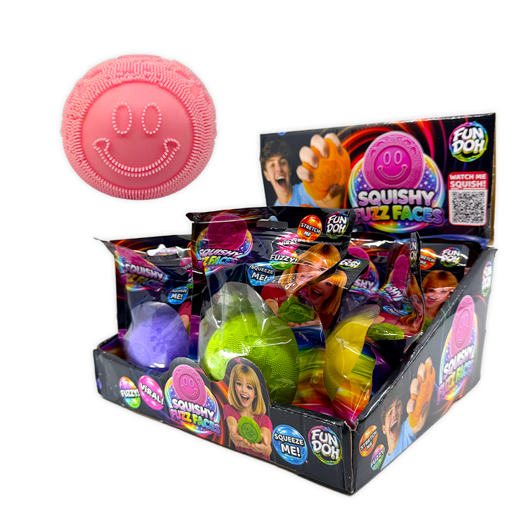 Fun Doh Fuzzy Face Squishy Sensory Toy Variety