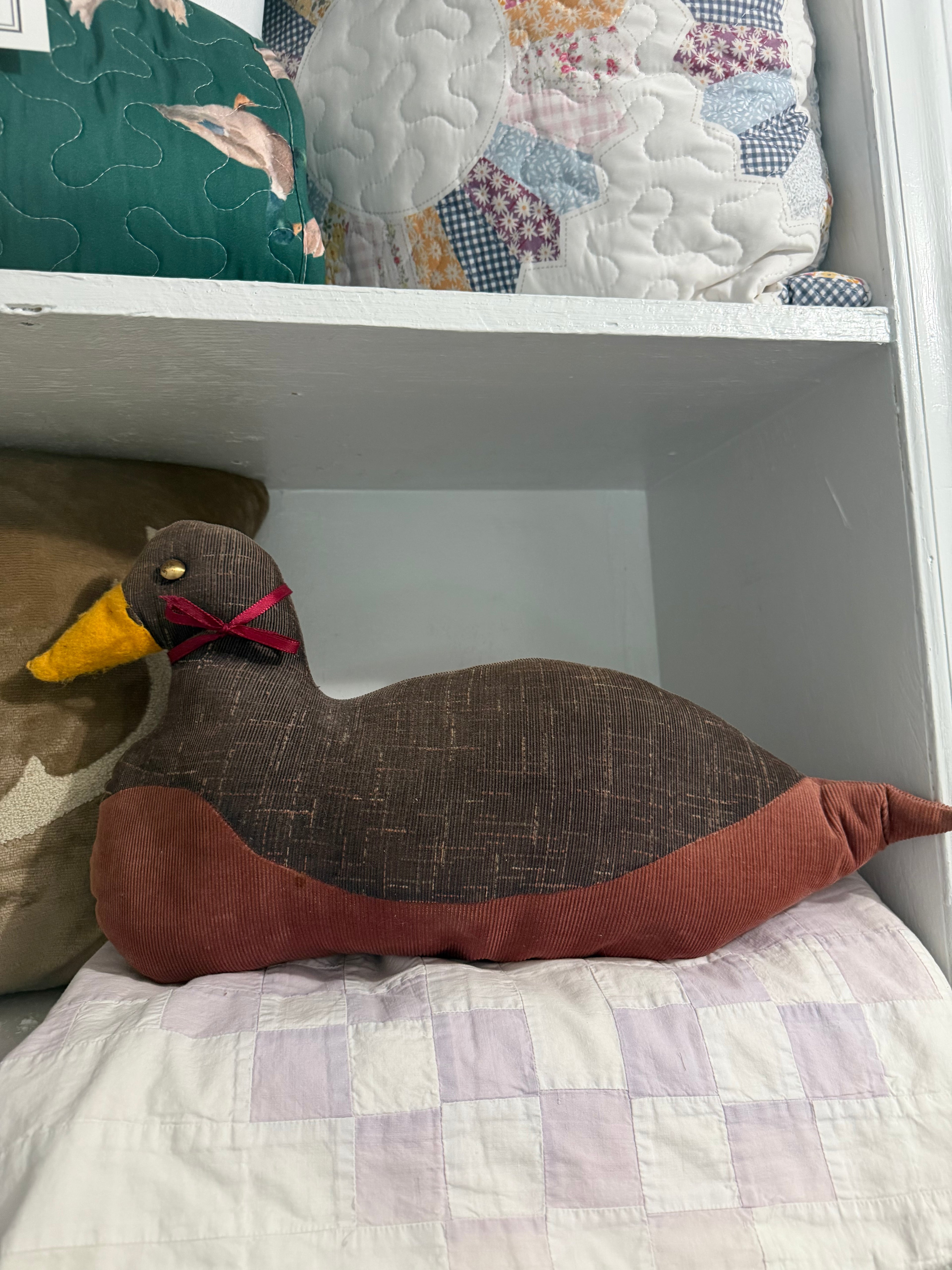 Vintage Duck Pillow
