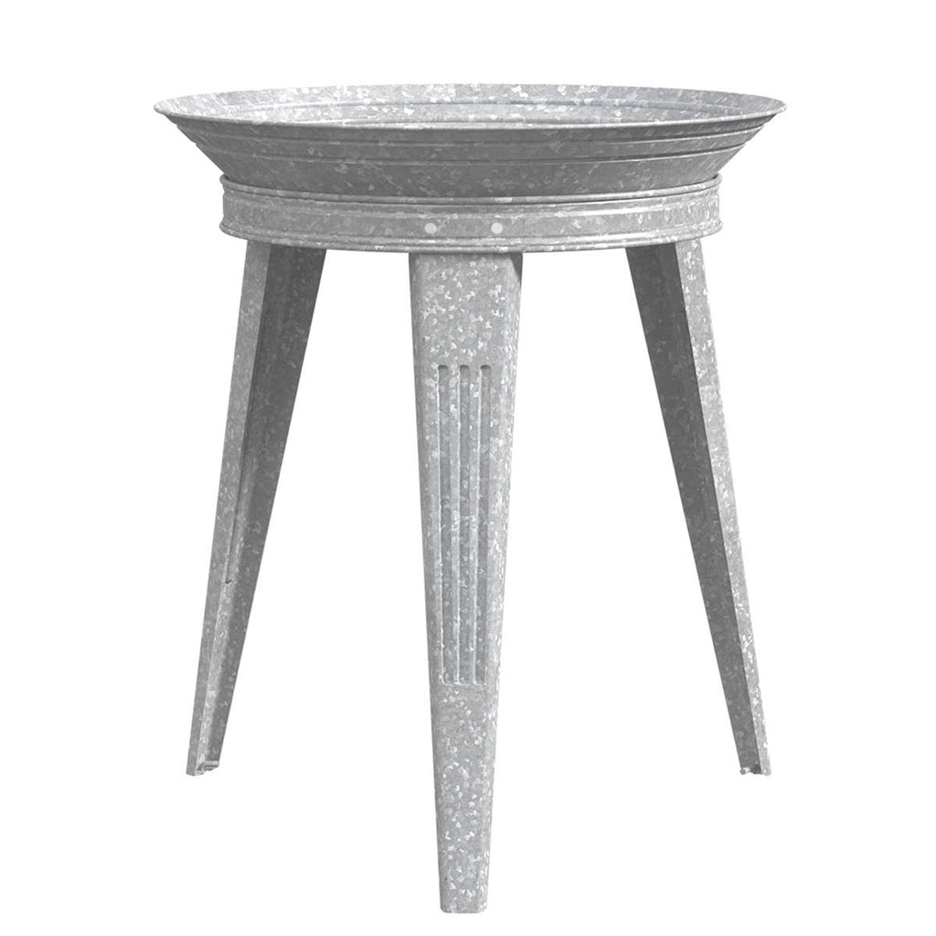 Vintage Metal Bird Bath and Stand