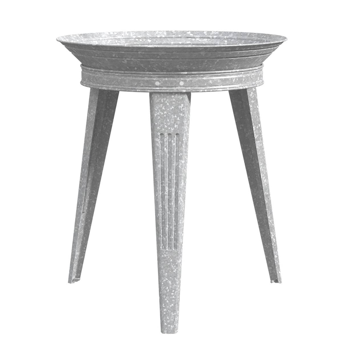 Vintage Metal Bird Bath and Stand