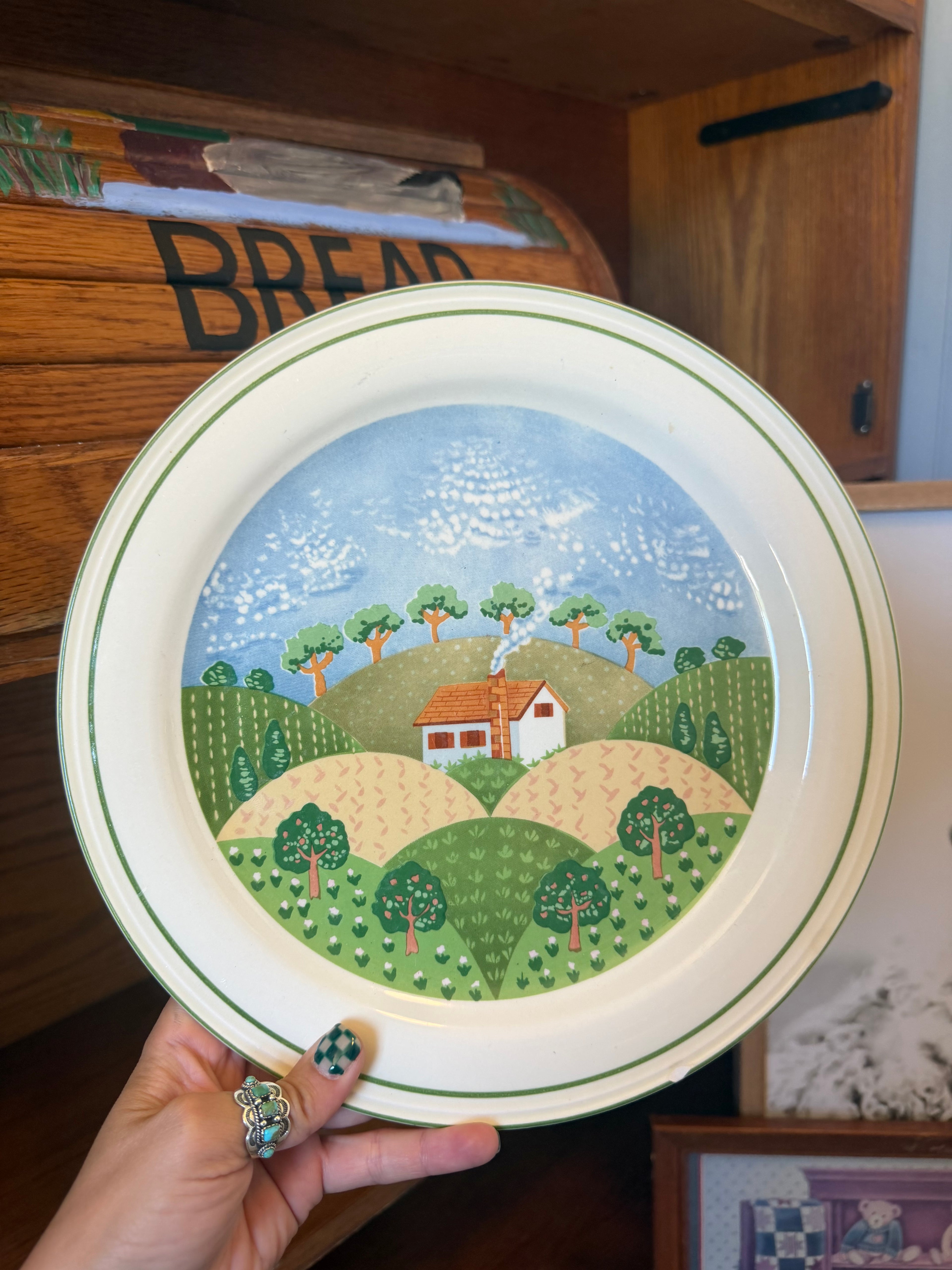 Set of Two Vintage Home Stead Plates