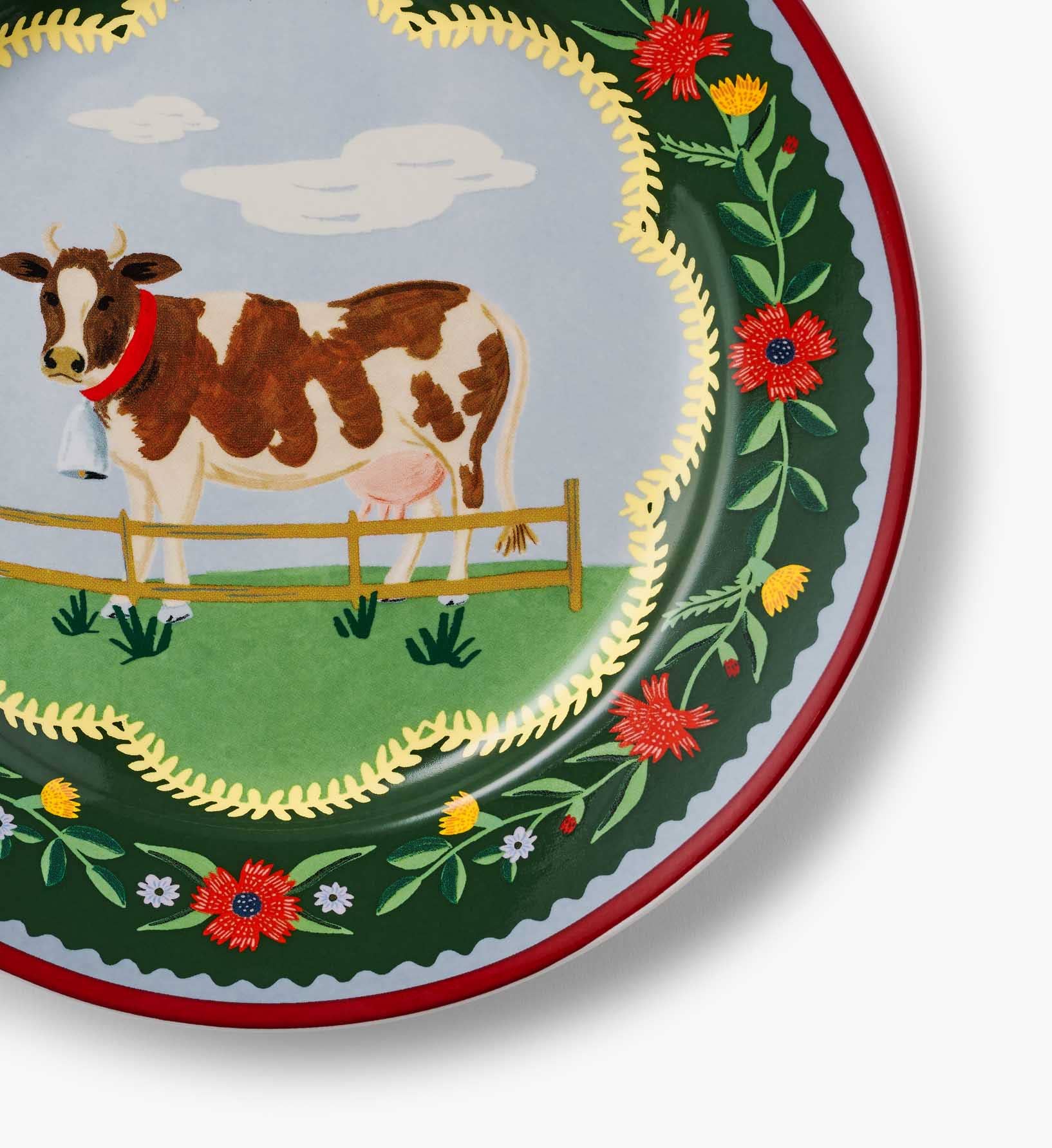 Home Sweet Home Porcelain Dessert Plate Set