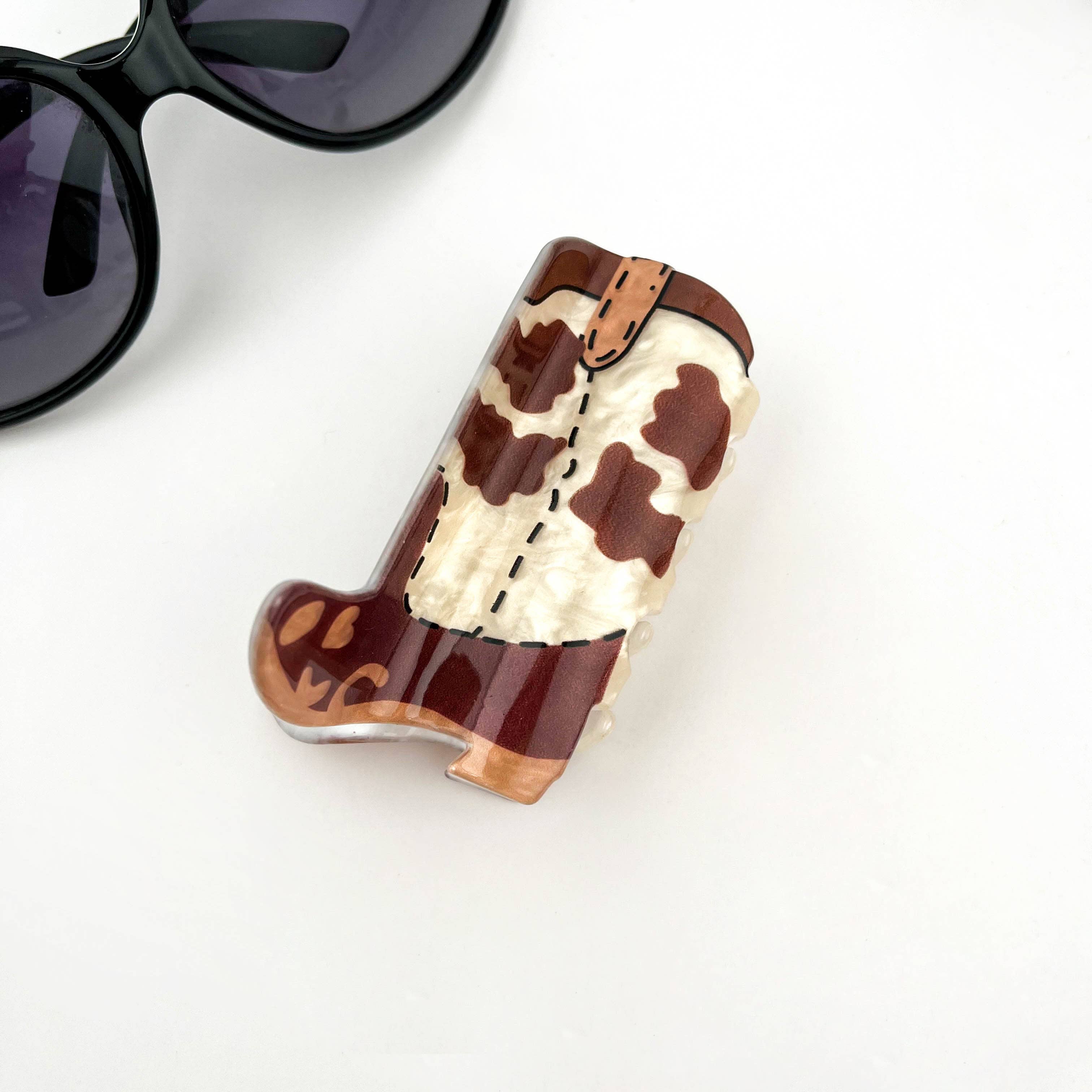 Brown Boot Claw Clip