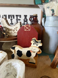 Vintage Dairy Cow Napkin Holder