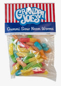 Grandpa Joes Gummi Sour Neon Worms
