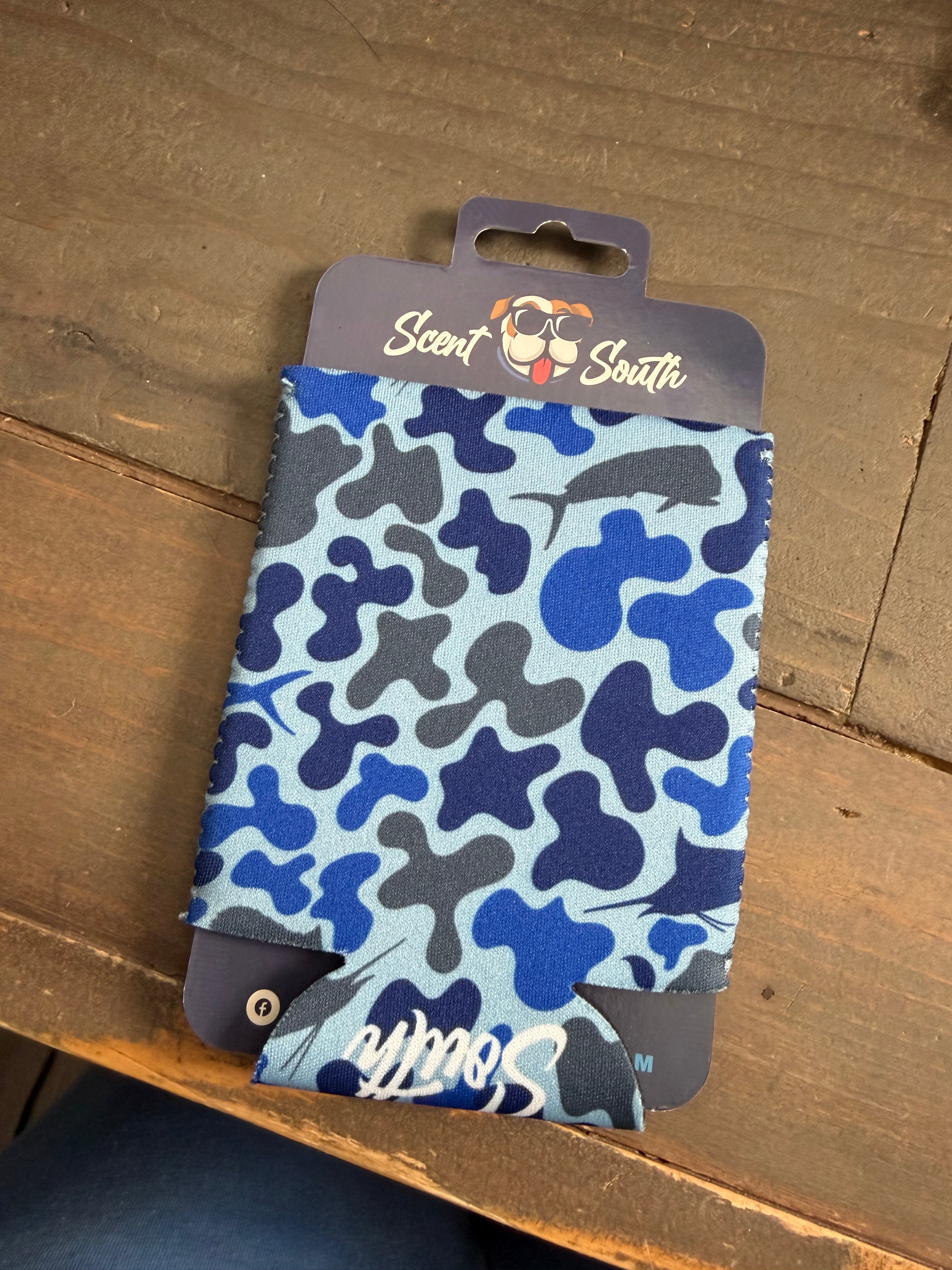 Blue Salt Duck Camo Koozie