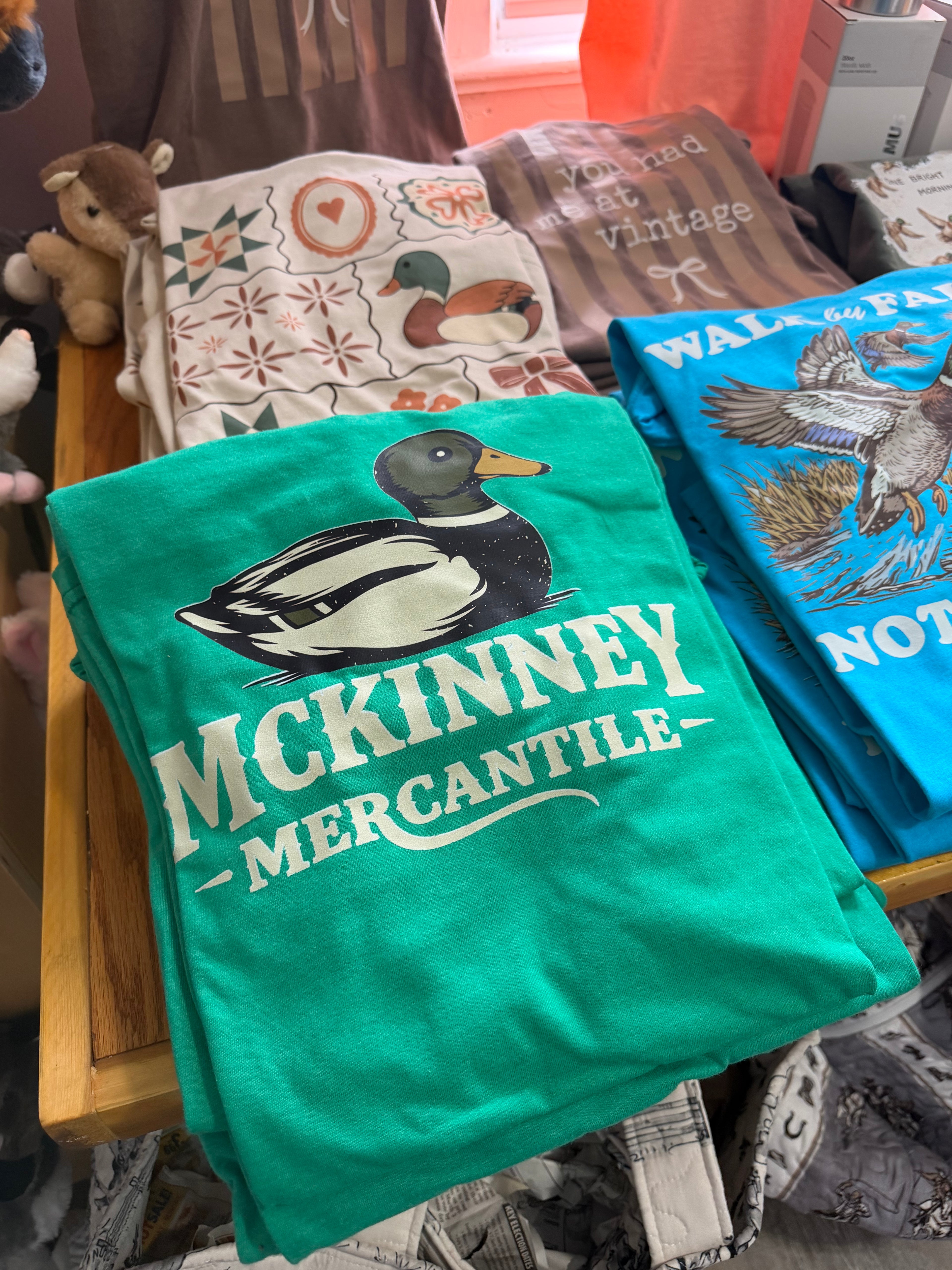 Green Heathered McKinney Mercantile Graphic Tee