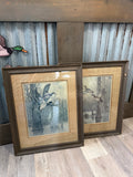 Set Of Two Flying Mallard Pictures