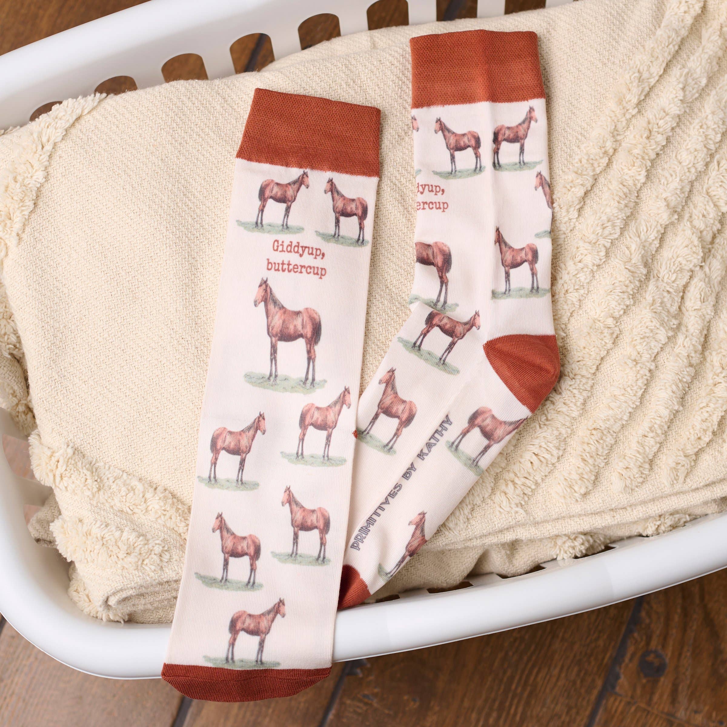 Giddyup, Buttercup Socks