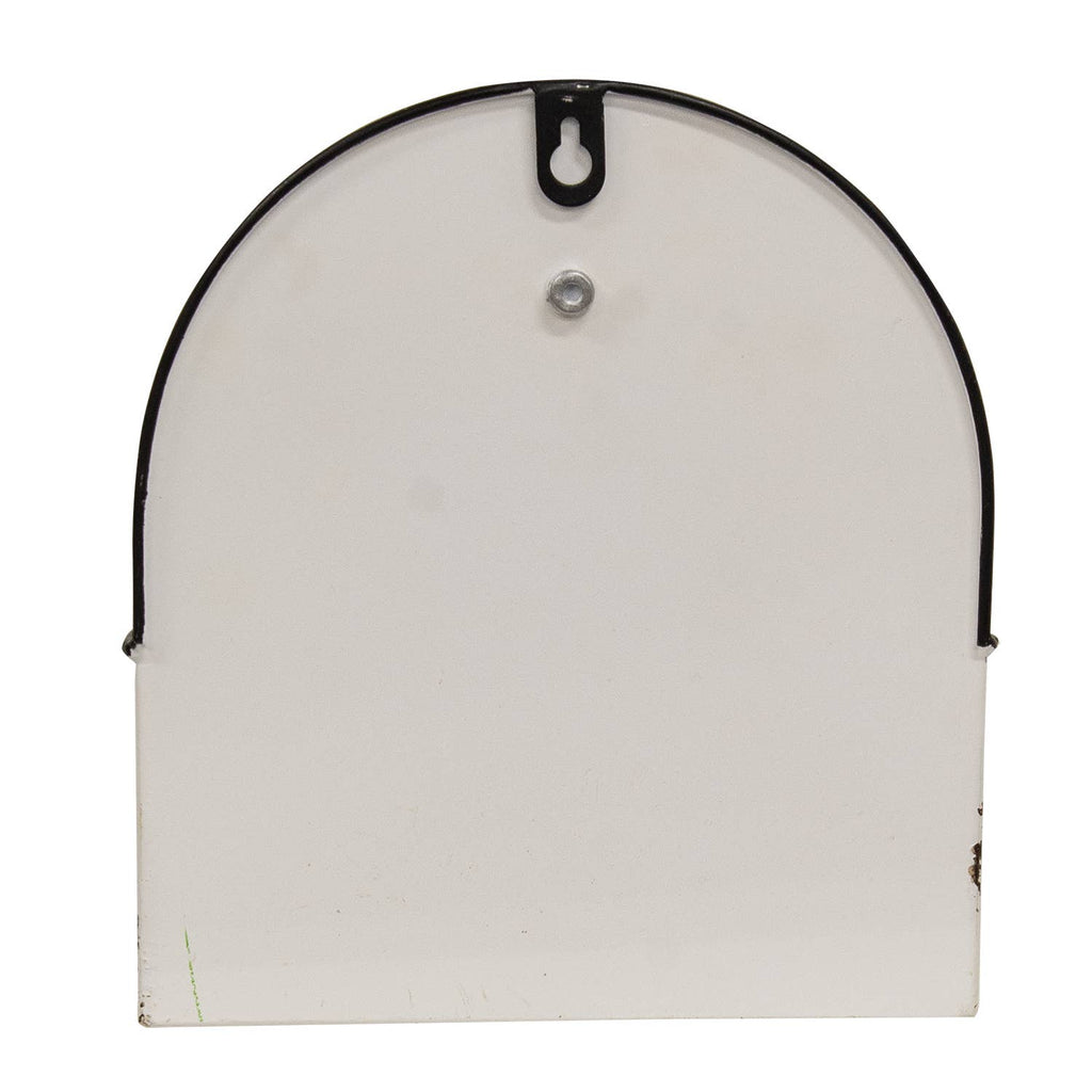 Distressed White Spigot Wall Planter