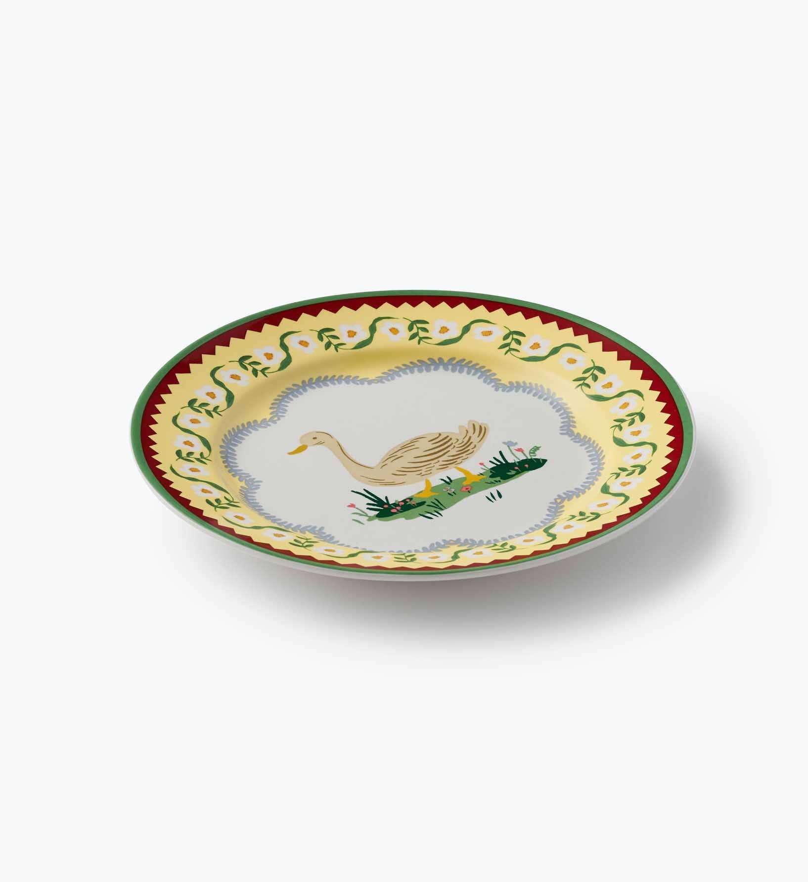 Home Sweet Home Porcelain Dessert Plate Set