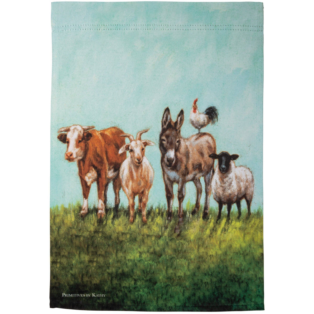 Animal Family Garden Flag