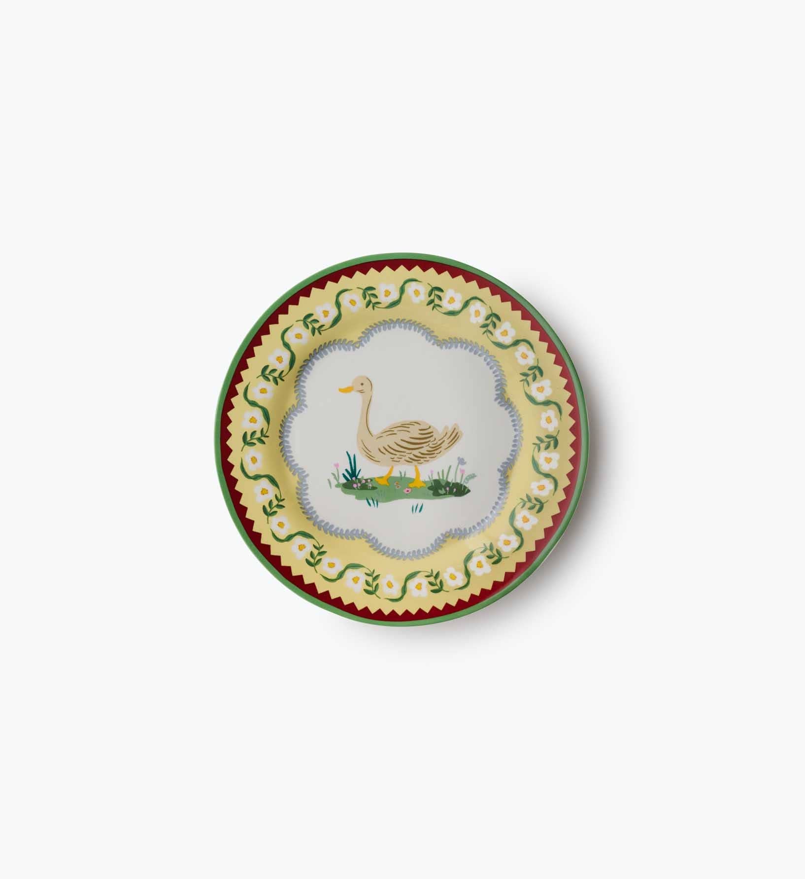 Home Sweet Home Porcelain Dessert Plate Set
