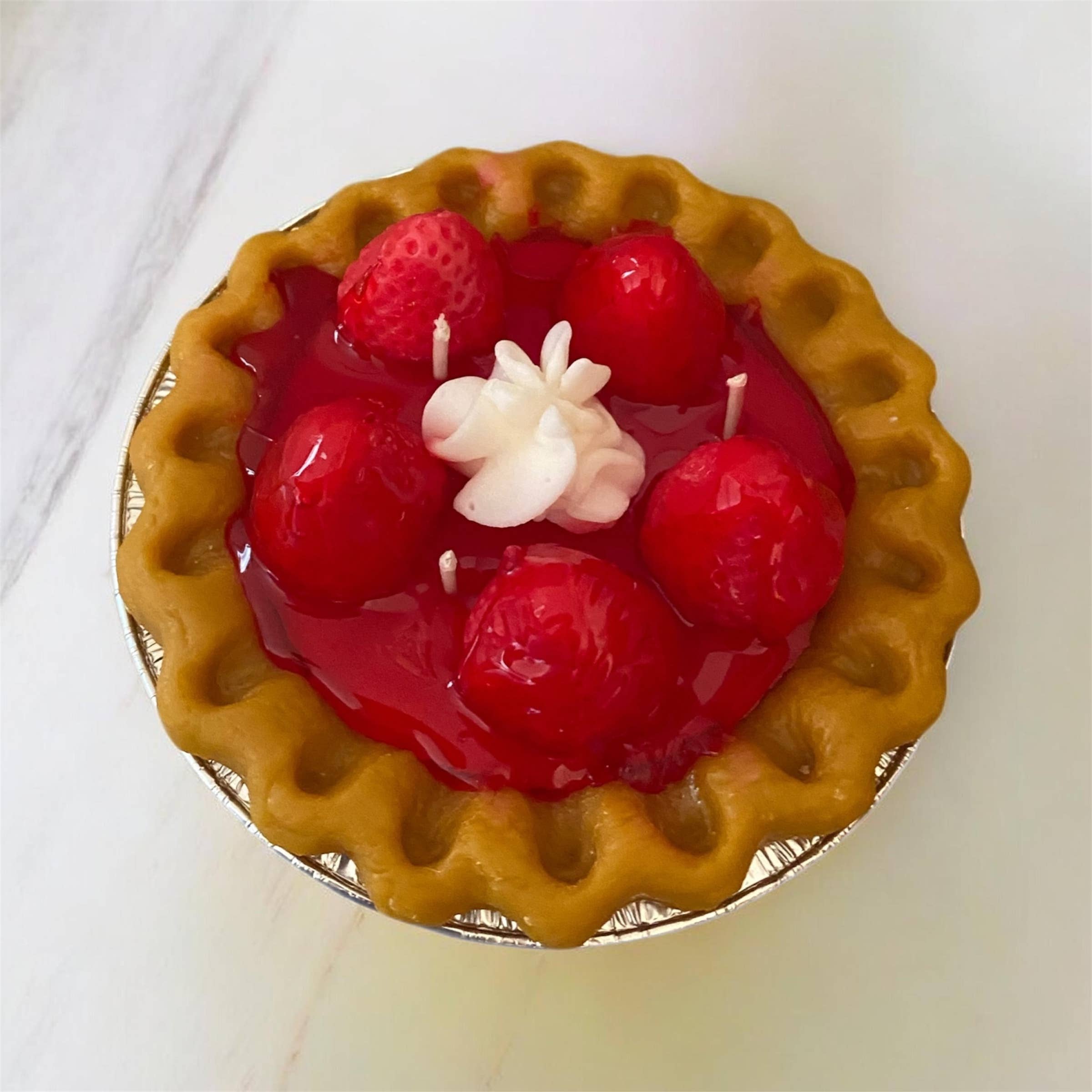 Strawberry Pie Candle-Dessert