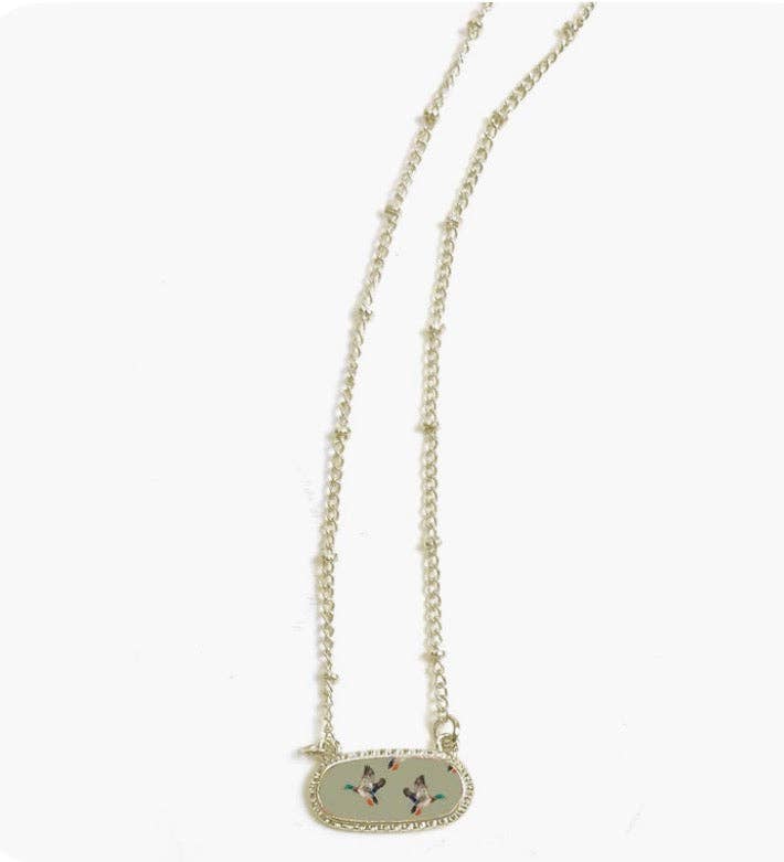 Green Duck Necklace