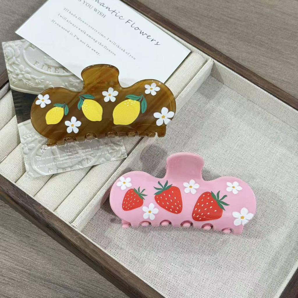 Strawberry & Daisy Claw CIip