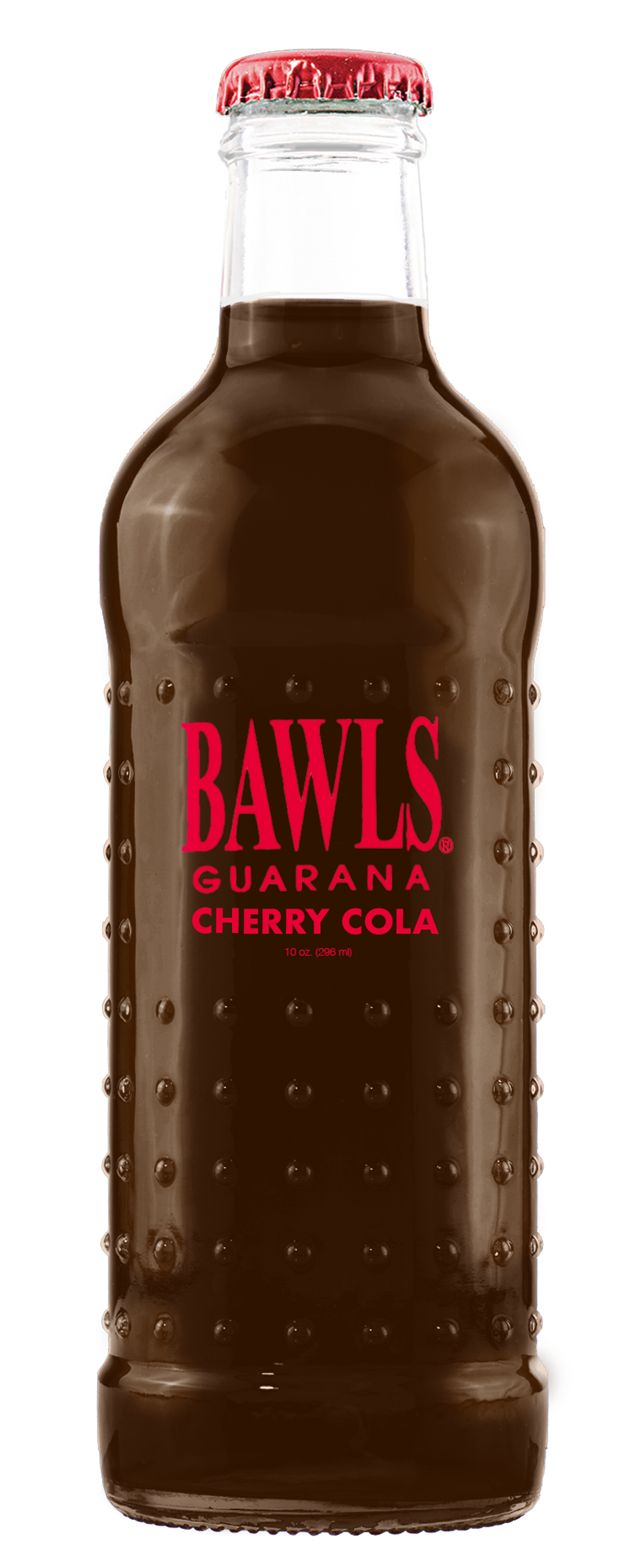 Bawls Soda, Cherry Cola Soda, 10oz Glass Bottle