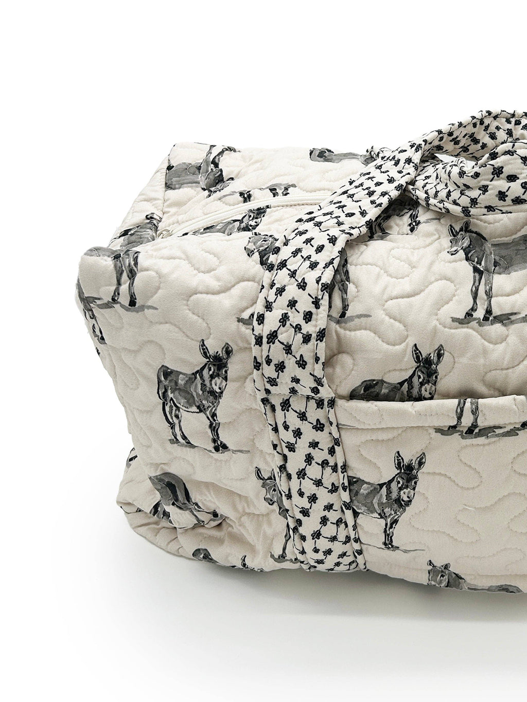 Donkey Icon Linen/Black Weekender Duffle Bag
