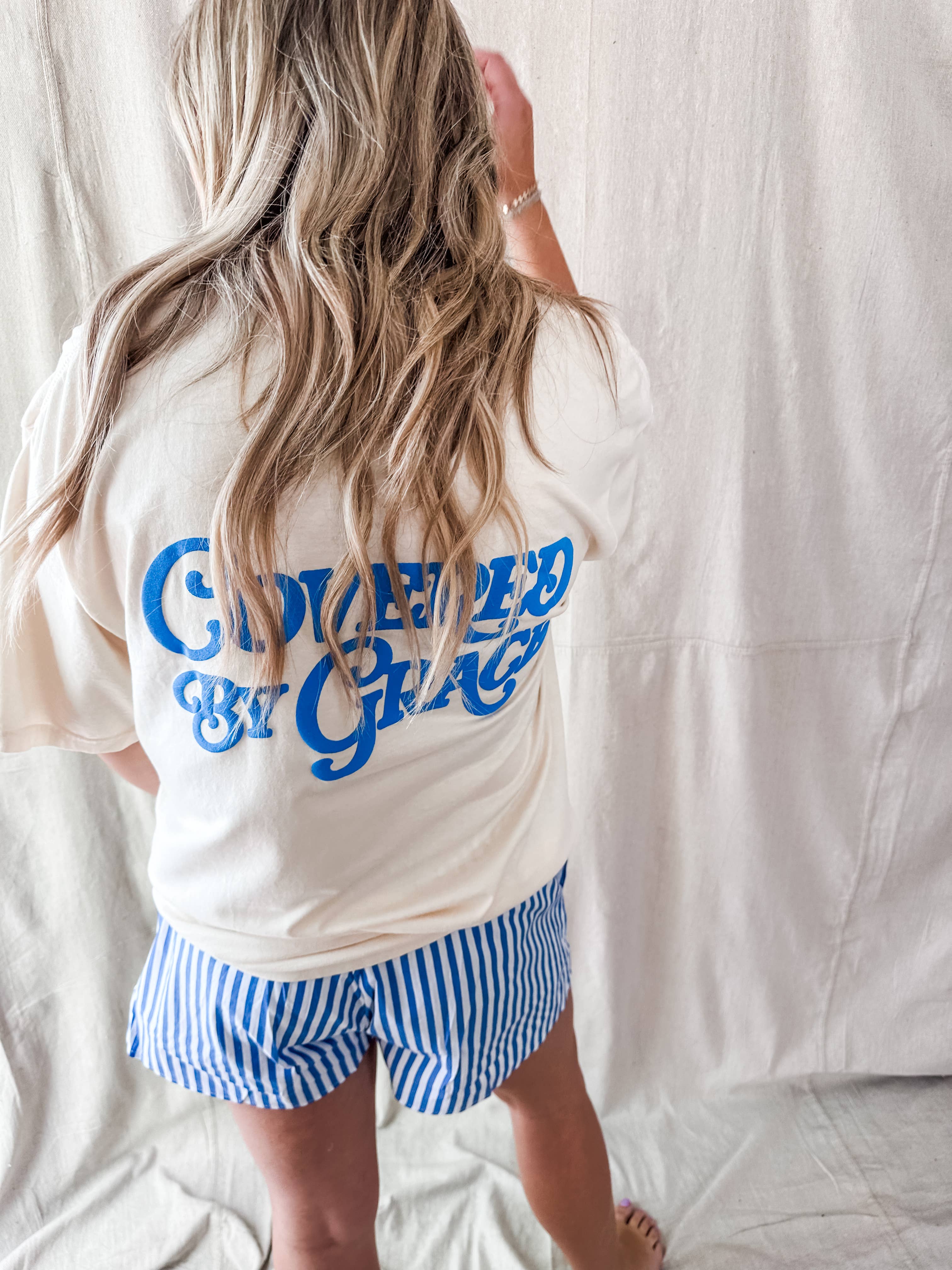 Covered By Grace blue puff