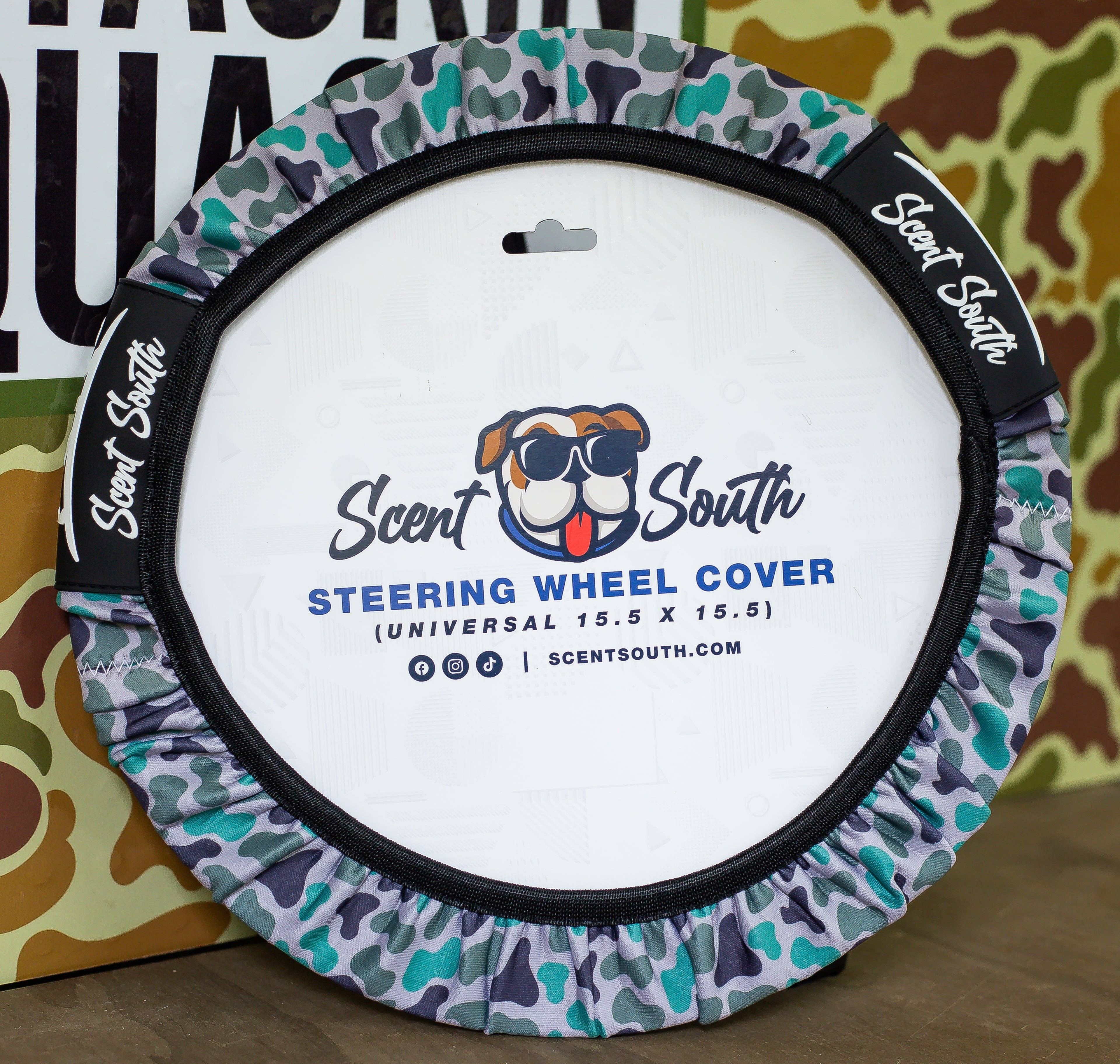 Marsh Camo Steering Wheel Cover
