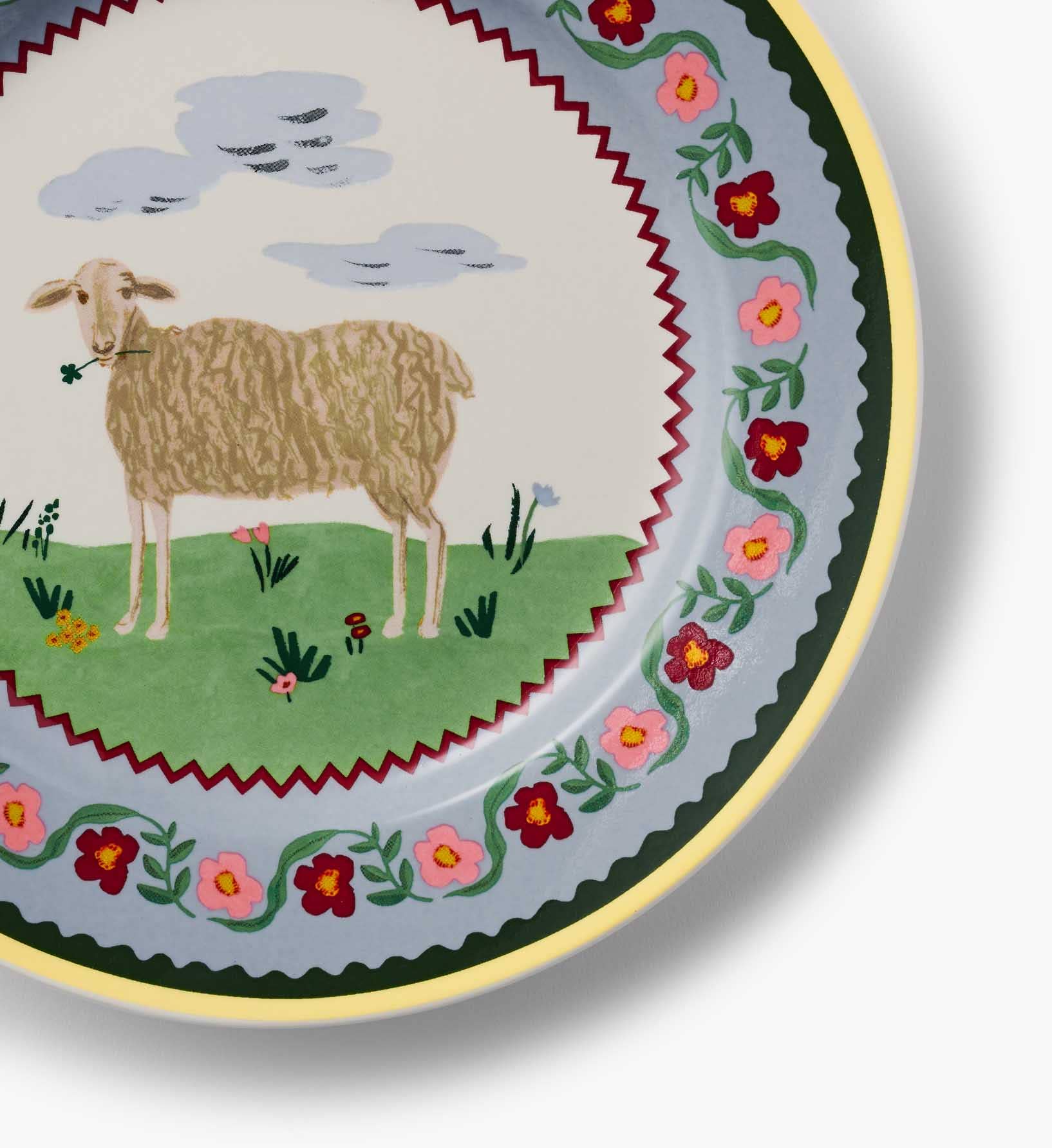 Home Sweet Home Porcelain Dessert Plate Set