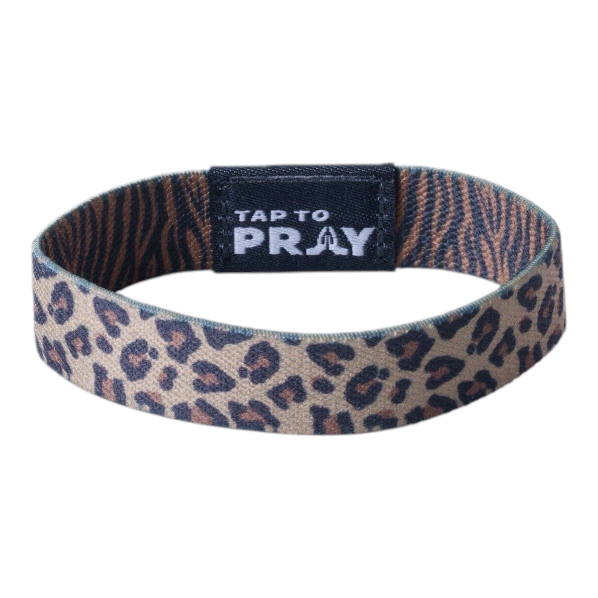 Tap To Pray® Wristband – Safari Leopard