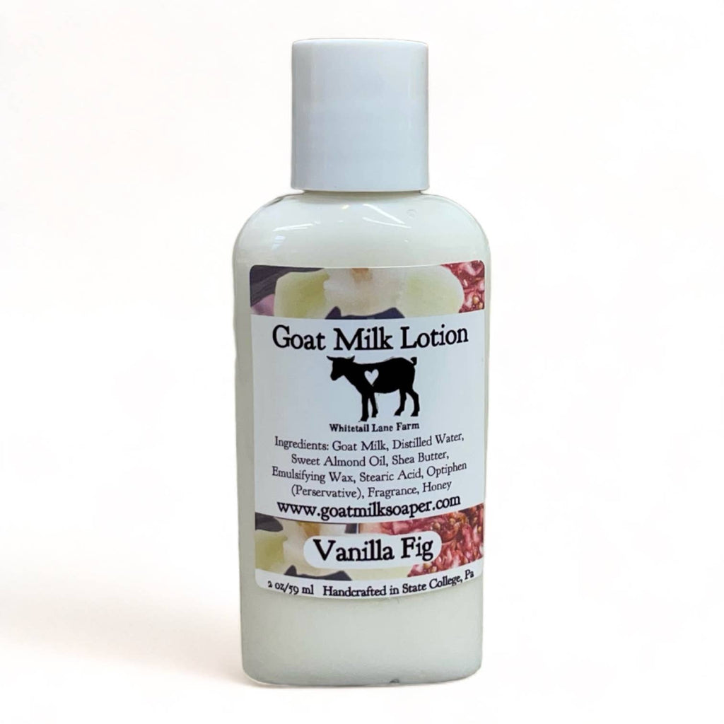 Goat Milk Lotion - Vanilla Fig: 8.5 oz with disc cap lid