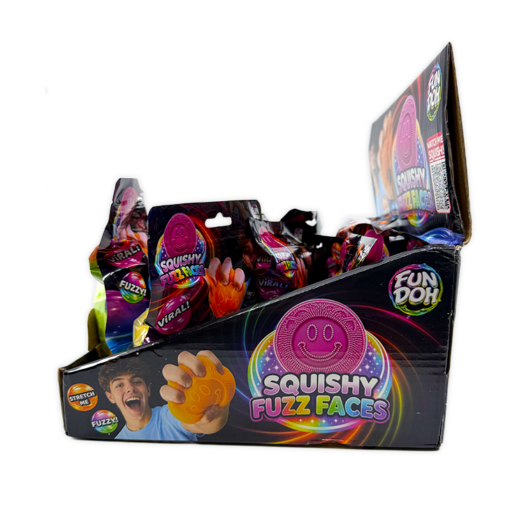 Fun Doh Fuzzy Face Squishy Sensory Toy Variety