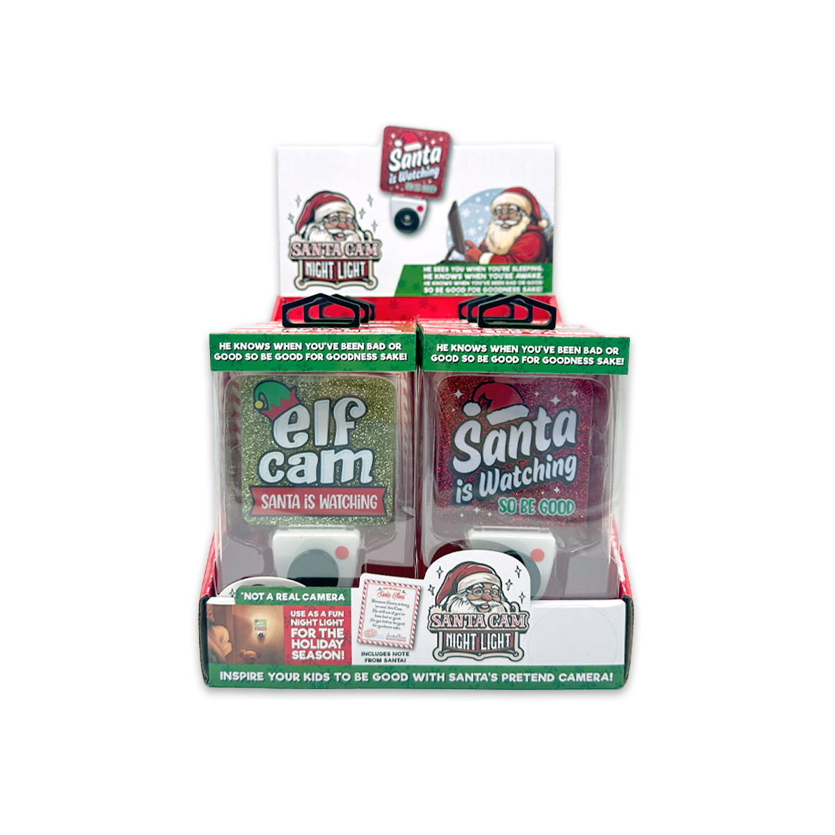 Christmas Santa Cam Night Light AC Wall