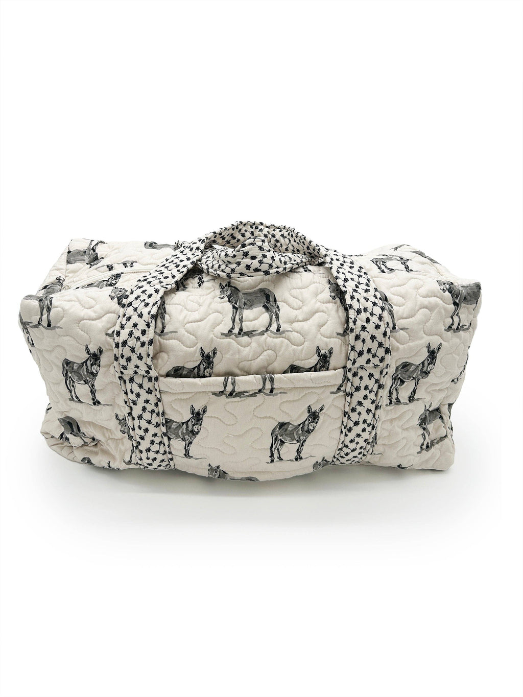 Donkey Icon Linen/Black Weekender Duffle Bag