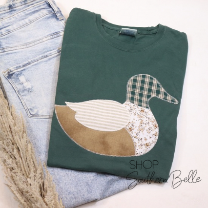 Duck Mallard Cottage Core Short Sleeve