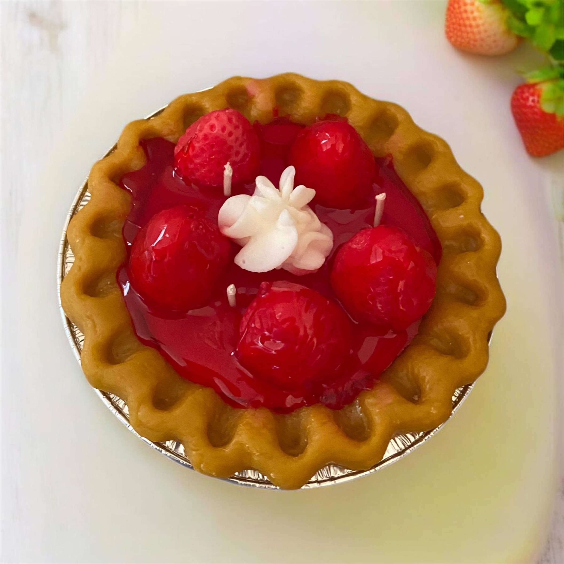 Strawberry Pie Candle-Dessert