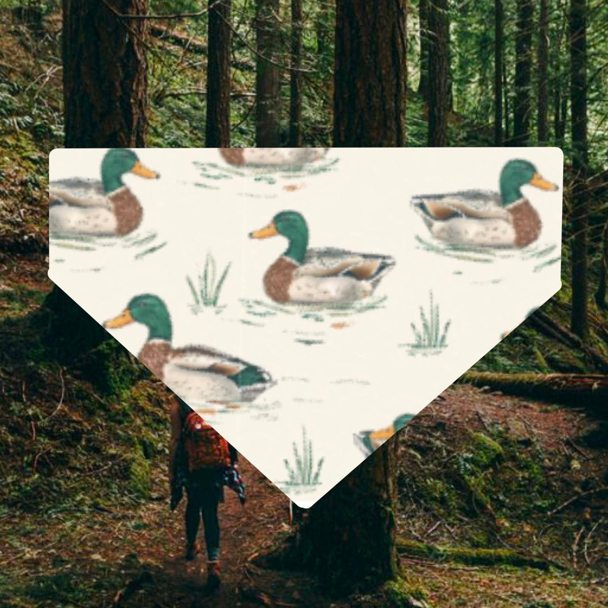 Mallard Duck Tie Dog Bandana Pet Accessories