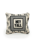 "Hey Y'all" Longhorns Quilted Mini Pillow 8" x 8"