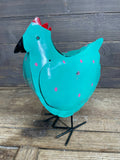 Mama Chicken Polka Dot: Turquoise