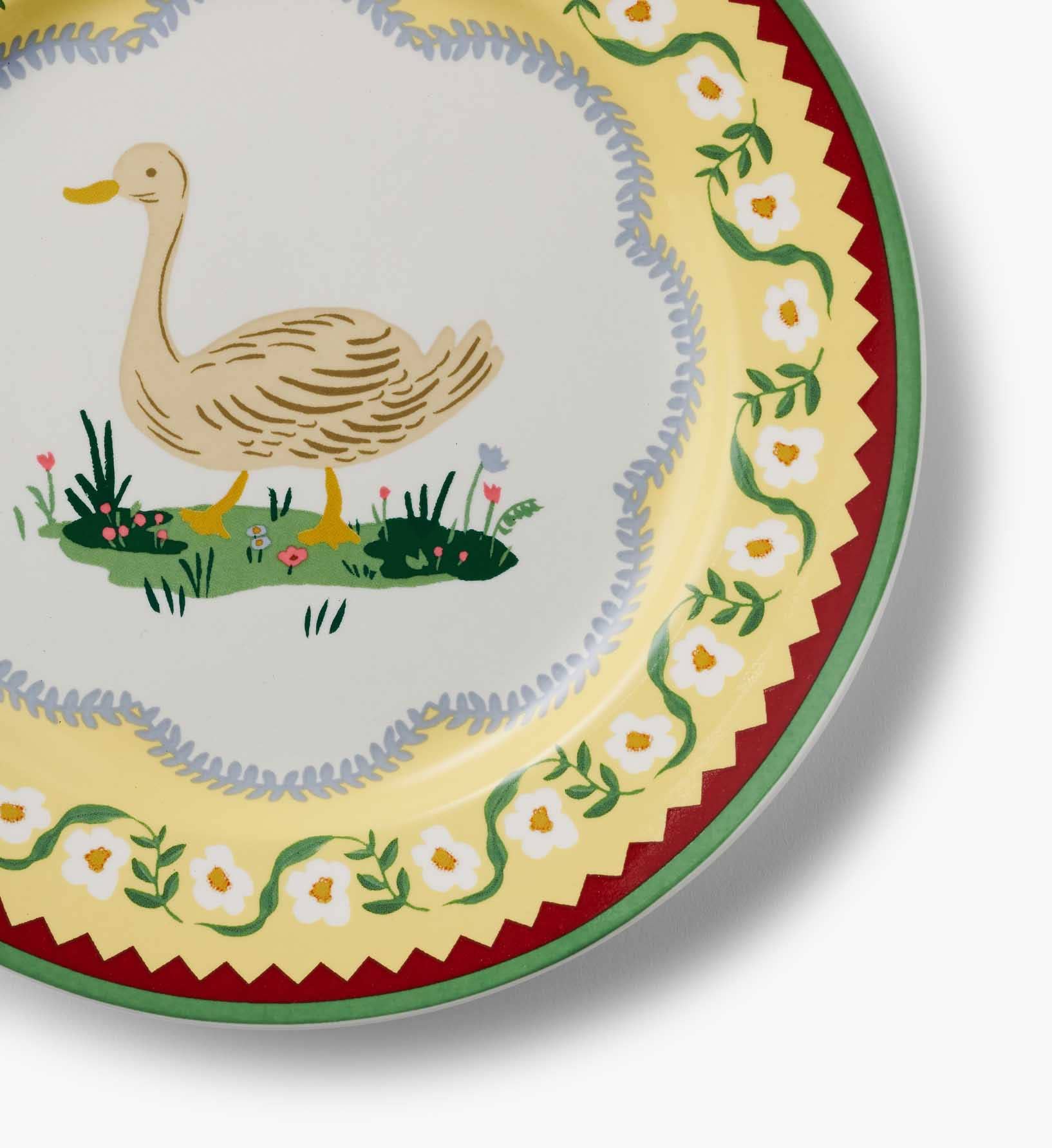 Home Sweet Home Porcelain Dessert Plate Set