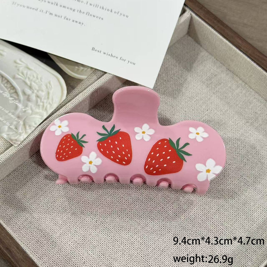 Strawberry & Daisy Claw CIip