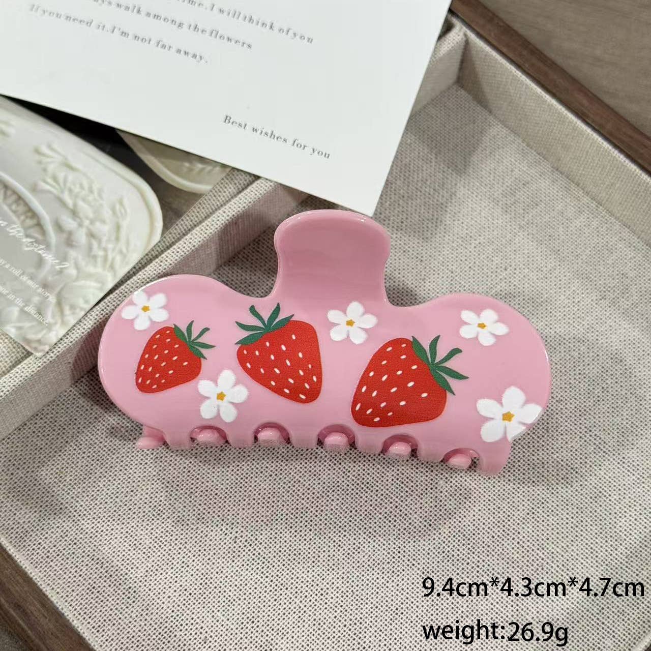 Strawberry & Daisy Claw CIip