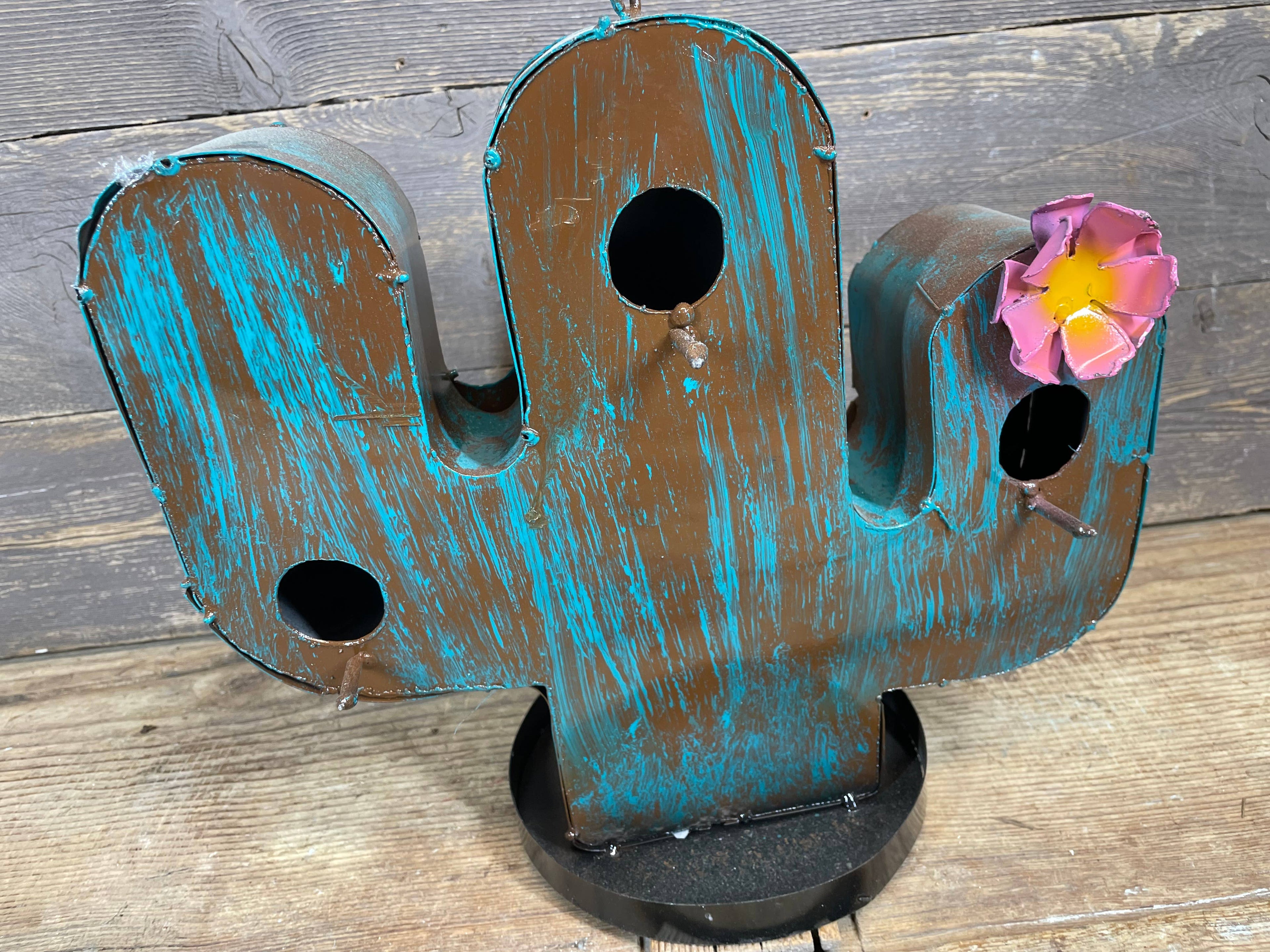 Cactus Metal Bird House