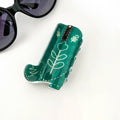 Cute Cowboy Boot Hair Claw Clip: Green