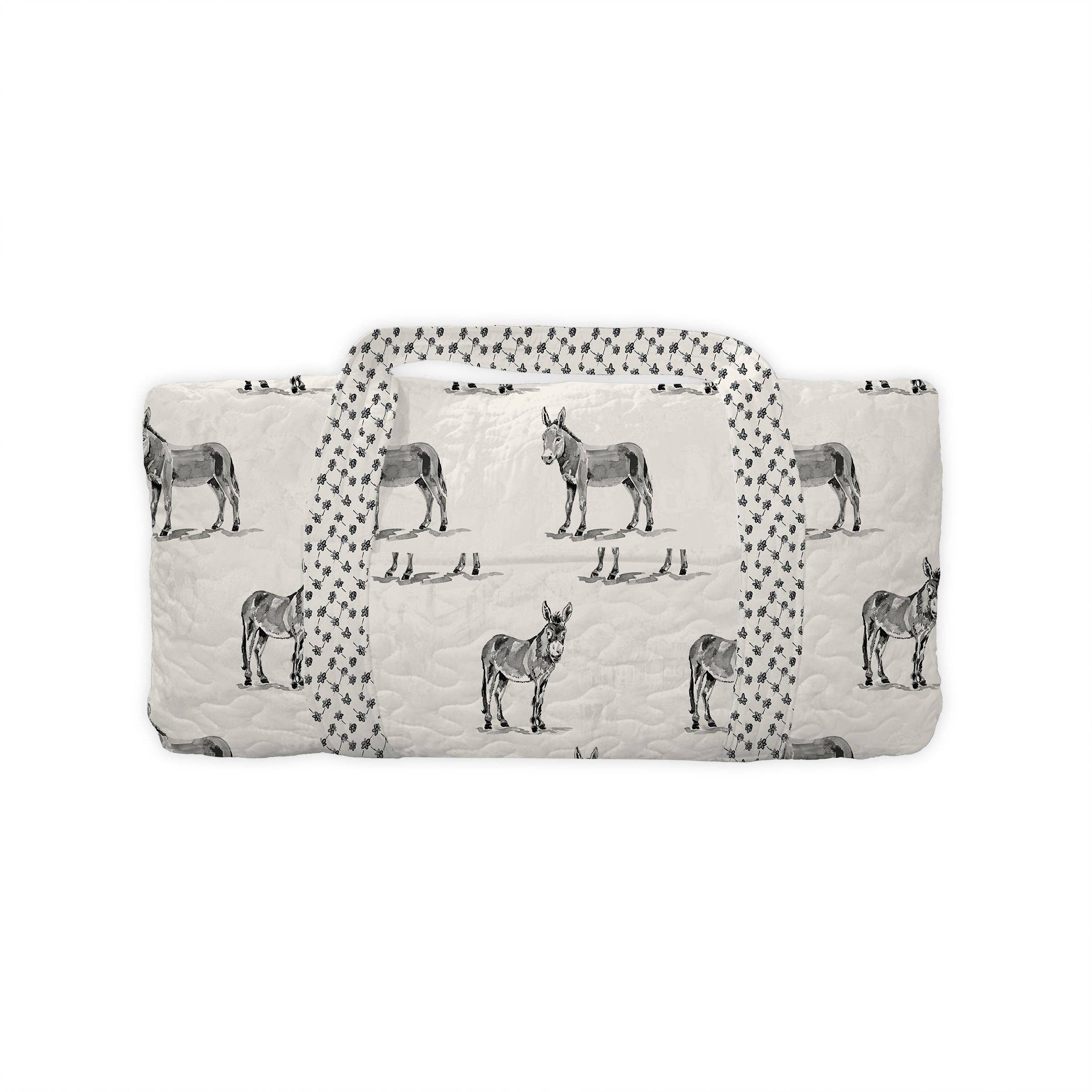 Donkey Icon Linen/Black Weekender Duffle Bag